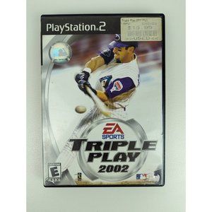 Triple Play 2002 (Sony PlayStation 2 PS2, 2002) Complete Manual Tested Works CIB